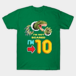 10th Birthday Dinosaur T-Shirt